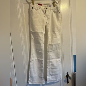AG Adriano Goldschmied “The Angel” white jeans. Size 26.